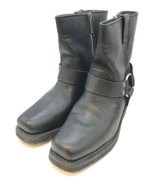 HARLEY-DAVIDSON（ハーレーダビッドソン）HARLEY-DAVIDSON (ハーレーダビッドソン) サイドジップブーツ　84422 ブラック サイズ:23の古着・服飾アイテム