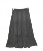 JOURNAL STANDARDジャーナルスタンダード）の古着「ミニプリーツティアードスカート　23060400706130」｜ブラック