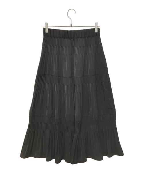 JOURNAL STANDARD（ジャーナルスタンダード）JOURNAL STANDARD (ジャーナルスタンダード) ミニプリーツティアードスカート　23060400706130 ブラック サイズ:38の古着・服飾アイテム