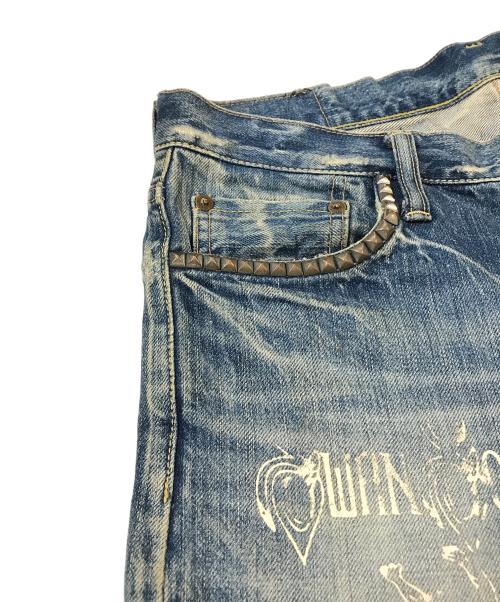 Thee Hysteric XXX（ジィ ヒステリックトリプルエックス）Thee Hysteric XXX (ジィ ヒステリックトリプルエックス) デニムパンツ　5AP-0543 ブラック サイズ:W32の古着・服飾アイテム