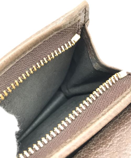 GUCCI（グッチ）GUCCI (グッチ) 2つ折り財布　523155　オフディア ブラウンの古着・服飾アイテム