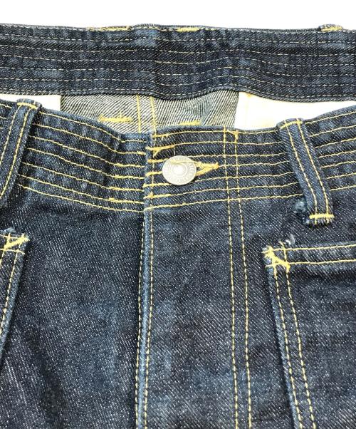 SASSAFRAS（ササフラス）SASSAFRAS (ササフラス) フォールリーフハーフデニムパンツ インディゴ サイズ:XLの古着・服飾アイテム