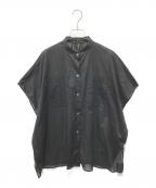 JOURNAL STANDARDジャーナルスタンダード）の古着「アキハローンタックボリュームシャツ　25050400915010」｜ブラック