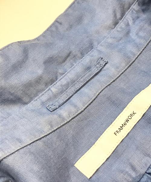 FRAMeWORK（フレームワーク）FRAMeWORK (フレームワーク) FRENCH LINEN シャツ スカイブルー サイズ:FREEの古着・服飾アイテム