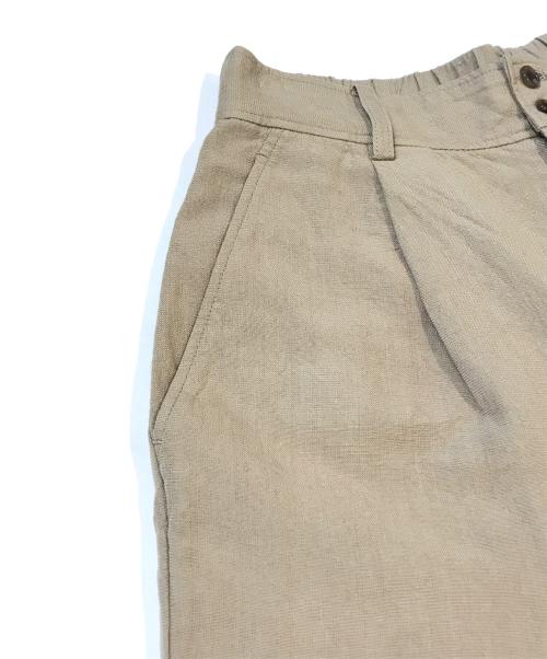 SLOBE IENA（スローブ イエナ）SLOBE IENA (スローブ イエナ) リネン混イージースラックス　25030912404010 ベージュ サイズ:36の古着・服飾アイテム