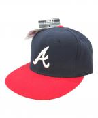 New Era×GENUINE MERCHANDISEニューエラ×ジェニュイン マーチャンダイズ）の古着「キャップ」｜ネイビー×レッド