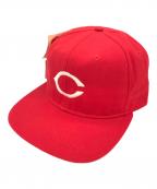 New Era×GENUINE MERCHANDISEニューエラ×ジェニュイン マーチャンダイズ）の古着「キャップ」｜レッド