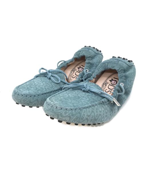 TOD'S（トッズ）TOD'S (トッズ) ALBER ELBAZ (アルベール エルバス) モカシンシューズ ブルー サイズ:38の古着・服飾アイテム