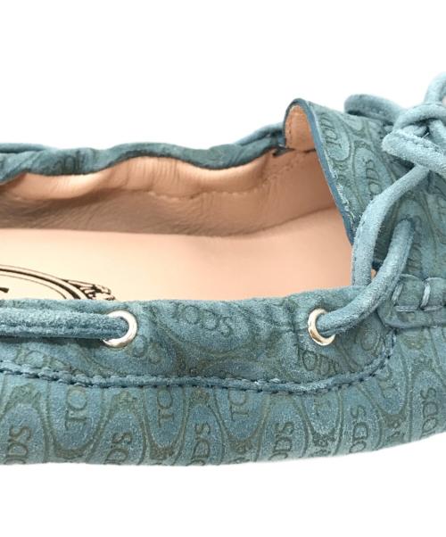 TOD'S（トッズ）TOD'S (トッズ) ALBER ELBAZ (アルベール エルバス) モカシンシューズ ブルー サイズ:38の古着・服飾アイテム