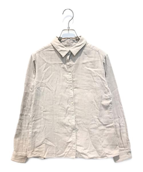 THREE DOTS（スリードッツ）THREE DOTS (スリードッツ) Double gauze shirts　kb2001y アイボリー サイズ:SMALLの古着・服飾アイテム
