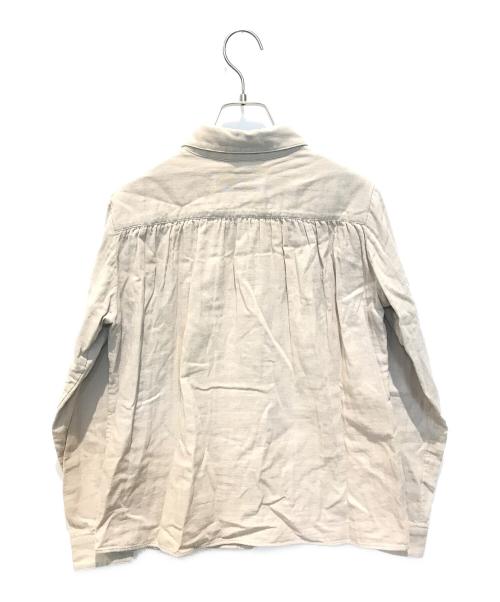 THREE DOTS（スリードッツ）THREE DOTS (スリードッツ) Double gauze shirts　kb2001y アイボリー サイズ:SMALLの古着・服飾アイテム