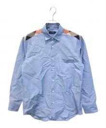 BLACK LABEL CRESTBRIDGE（ブラックレーベル クレストブリッジ）の古着「リネンブレンドシャツ　51M02-112-22」｜ブルー