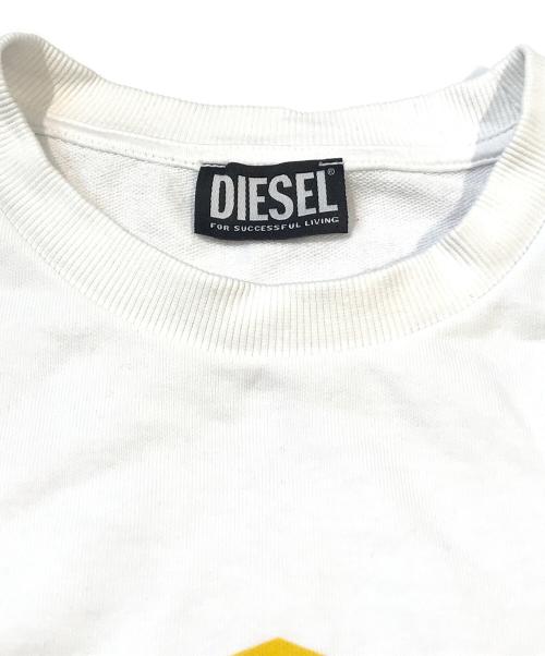 DIESEL（ディーゼル）DIESEL (ディーゼル) スウェット　S-GINN-K27 ホワイト サイズ:Mの古着・服飾アイテム