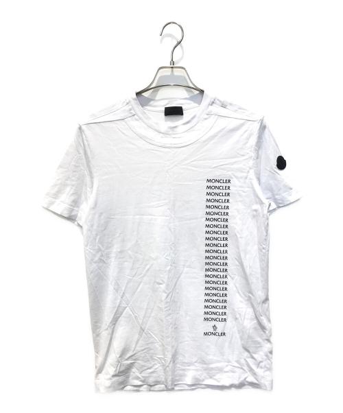 MONCLER（モンクレール）MONCLER (モンクレール) レタリングロゴＴシャツ　I20918C00053 89A17 ホワイト サイズ:Sの古着・服飾アイテム