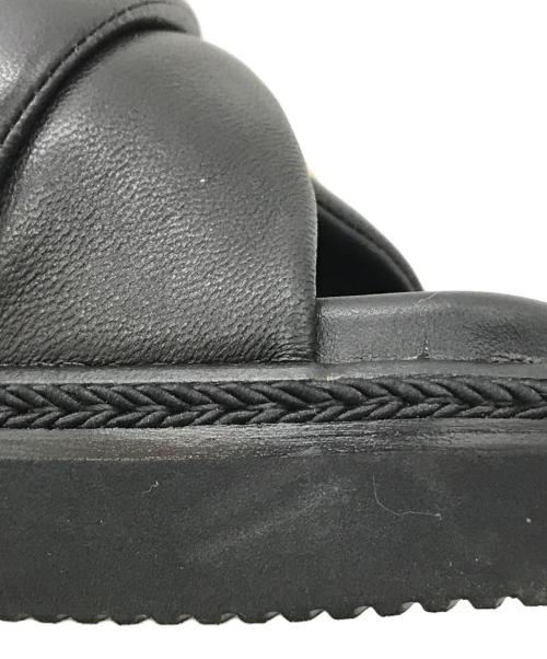 MACKINTOSH LONDON（マッキントッシュ ロンドン）MACKINTOSH LONDON (マッキントッシュ ロンドン) クロスストラップミュールサンダル　1389 ブラック サイズ:Sの古着・服飾アイテム