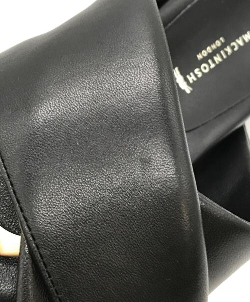 MACKINTOSH LONDON（マッキントッシュ ロンドン）MACKINTOSH LONDON (マッキントッシュ ロンドン) クロスストラップミュールサンダル　1389 ブラック サイズ:Sの古着・服飾アイテム