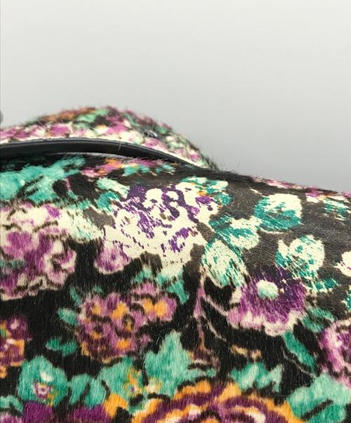 COACH（コーチ）COACH (コーチ) ハラコフラワーショルダーバッグ パープルの古着・服飾アイテム