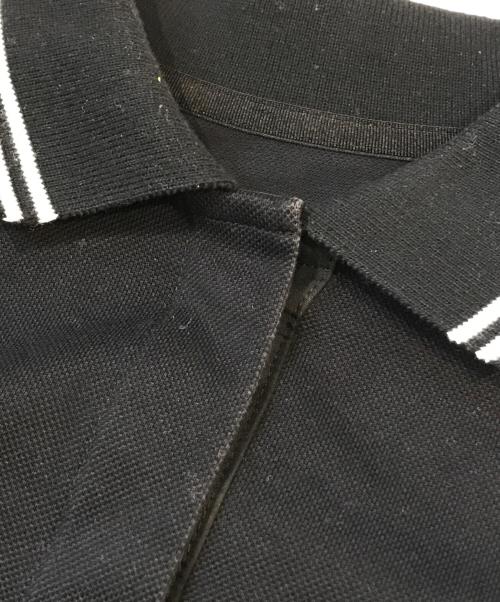 sacai（サカイ）sacai (サカイ) COTTON JERSEY POLO SHIRT ブラック サイズ:2の古着・服飾アイテム