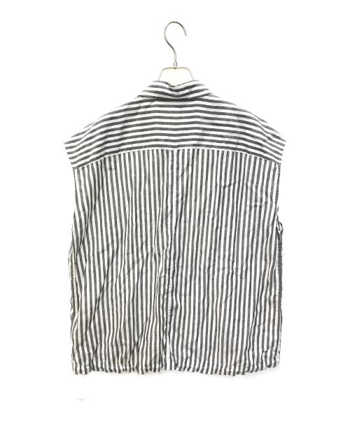 Spick and Span（スピック＆スパン）Spick and Span (スピックアンドスパン) リネンブレンドフレンチヘムギャザーシャツ グレー サイズ:FREE 未使用品の古着・服飾アイテム