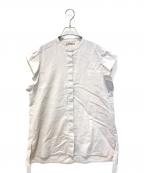 JOURNAL STANDARD relumeジャーナルスタンダード レリューム）の古着「リネンコットンショートスリーブブラウス」｜アイボリー