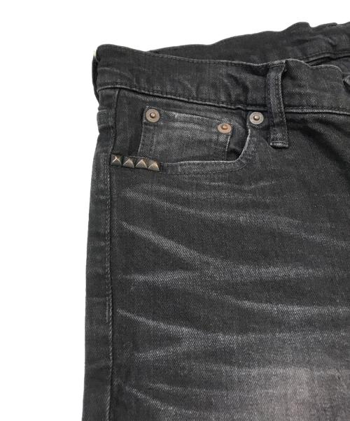 Hysteric Glamour（ヒステリックグラマー）Hysteric Glamour (ヒステリックグラマー) KPR加工 スキニーデニムパンツ　01231AP01 ブラック サイズ:28 未使用品の古着・服飾アイテム