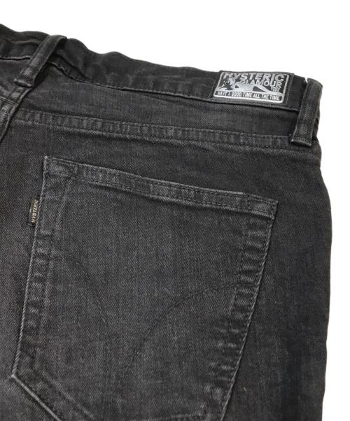 Hysteric Glamour（ヒステリックグラマー）Hysteric Glamour (ヒステリックグラマー) KPR加工 スキニーデニムパンツ　01231AP01 ブラック サイズ:28 未使用品の古着・服飾アイテム