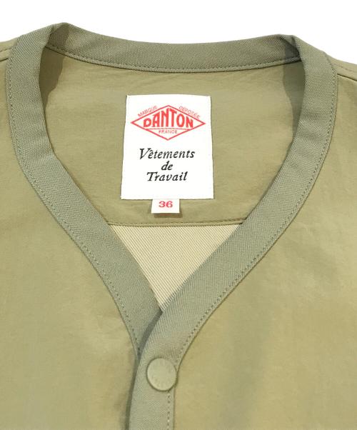 DANTON（ダントン）DANTON (ダントン) 4wayストレッチ ダブルクロスシャツカーディガン　DT-A0486 黄緑 サイズ:36の古着・服飾アイテム