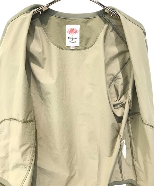 DANTON（ダントン）DANTON (ダントン) 4wayストレッチ ダブルクロスシャツカーディガン　DT-A0486 黄緑 サイズ:36の古着・服飾アイテム