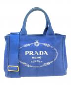 PRADAプラダ）の古着「2WAYバッグ　ミニカナパ」｜ブルー