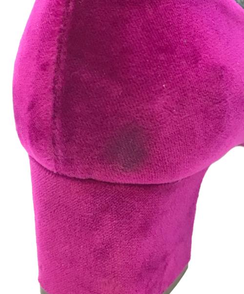 GUCCI（グッチ）GUCCI (グッチ) GGベロアパンプス　526465 パープル サイズ:37 1/2の古着・服飾アイテム