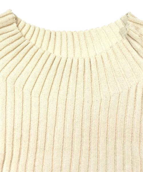 CELFORD（セルフォード）CELFORD (セルフォード) 裾シアーリブニットワンピース　CWNO235031 アイボリー サイズ:36の古着・服飾アイテム