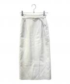 CELFORDセルフォード）の古着「ベルト付きハイウエストタイトスカート　CWFS232013」｜ホワイト