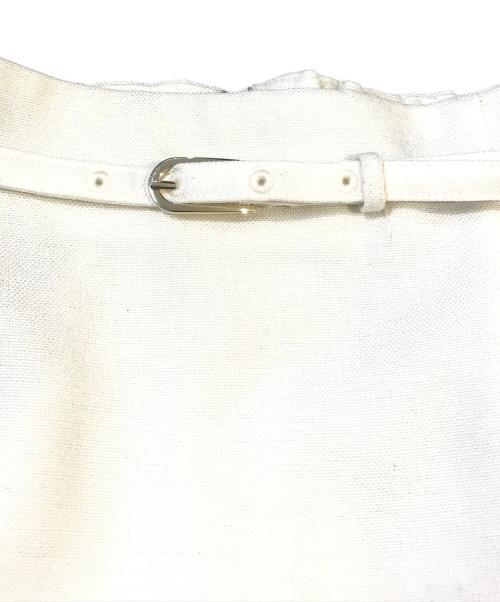 CELFORD（セルフォード）CELFORD (セルフォード) ベルト付きハイウエストタイトスカート　CWFS232013 ホワイト サイズ:36の古着・服飾アイテム