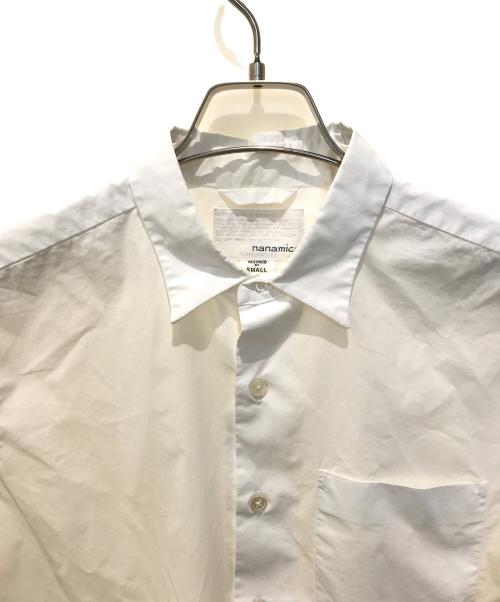 nanamica（ナナミカ）nanamica (ナナミカ) Wind Half Sleeve Shirt　SUGS726 ホワイト サイズ:SMALLの古着・服飾アイテム