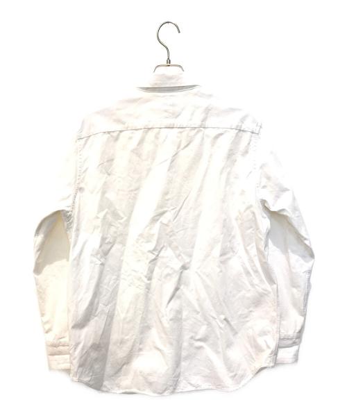 BRU NA BOINNE（ブルーナボイン）BRU NA BOINNE (ブルーナボイン) サイレントビリーシャツ　4235-5 ホワイト サイズ:XLの古着・服飾アイテム