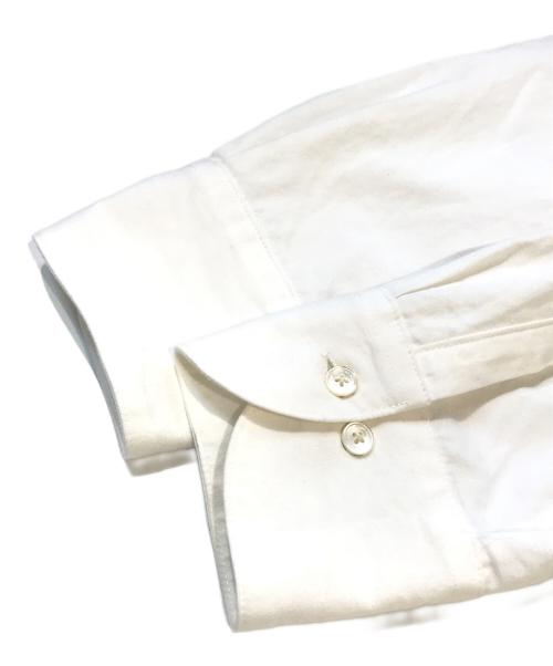 BRU NA BOINNE（ブルーナボイン）BRU NA BOINNE (ブルーナボイン) サイレントビリーシャツ　4235-5 ホワイト サイズ:XLの古着・服飾アイテム