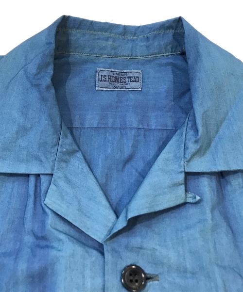 J.S HOMESTEAD（ジャーナルスタンダード ホームステッド）J.S HOMESTEAD (ジャーナルスタンダード ホームステッド) ryukyuaizome aibatake (リュウキュウアイゾメ アイバタケ) シャツ ブルー サイズ:Mの古着・服飾アイテム