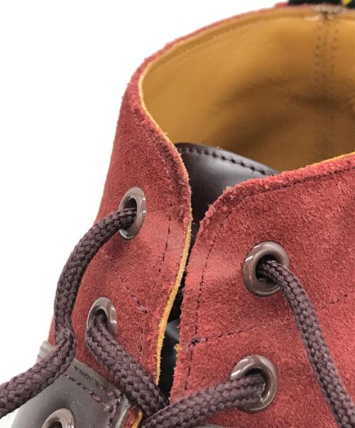 Dr.Martens（ドクターマーチン）Dr.Martens (ドクターマーチン) Engineered Garments (エンジニアードガーメンツ) CHURCH RACE LOW BOOT SCOTCH GRAIN COMBO　23657601 ブラウン サイズ:UK8の古着・服飾アイテム