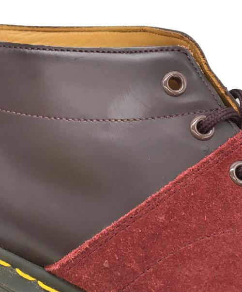 Dr.Martens（ドクターマーチン）Dr.Martens (ドクターマーチン) Engineered Garments (エンジニアードガーメンツ) CHURCH RACE LOW BOOT SCOTCH GRAIN COMBO　23657601 ブラウン サイズ:UK8の古着・服飾アイテム