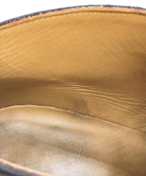 Dr.Martens（ドクターマーチン）Dr.Martens (ドクターマーチン) Engineered Garments (エンジニアードガーメンツ) CHURCH RACE LOW BOOT SCOTCH GRAIN COMBO　23657601 ブラウン サイズ:UK8の古着・服飾アイテム