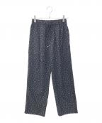Spick and Spanスピックアンドスパン）の古着「ドットプリントイージーストレートパンツ　25030200904110」｜ブラック