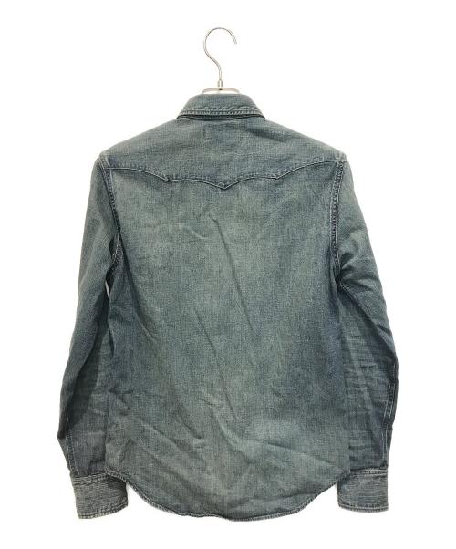 RRL（ダブルアールエル）RRL (ダブルアールエル) コンチョボタンウエスタンデニムシャツ インディゴ サイズ:Sの古着・服飾アイテム