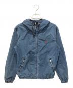 POLO RALPH LAURENポロ・ラルフローレン）の古着「インディゴ染めフーデットジャケット」｜インディゴ