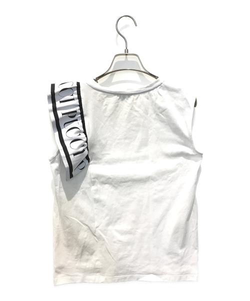 Emilio Pucci（エミリオ プッチ）Emilio Pucci (エミリオ プッチ) ノースリーブカットソー　BKUXV 057 ホワイト サイズ:14の古着・服飾アイテム