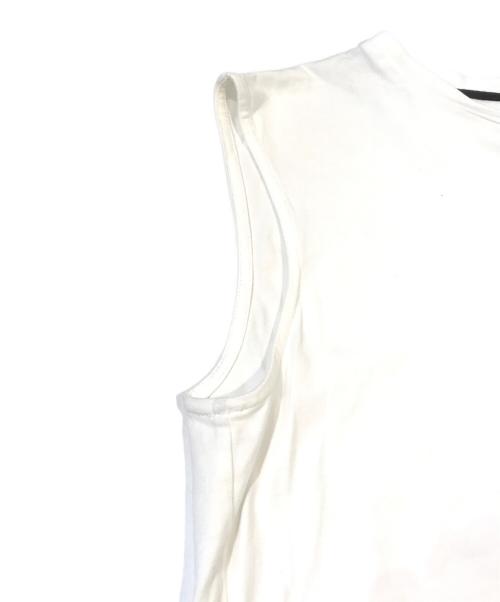 Emilio Pucci（エミリオ プッチ）Emilio Pucci (エミリオ プッチ) ノースリーブカットソー　BKUXV 057 ホワイト サイズ:14の古着・服飾アイテム