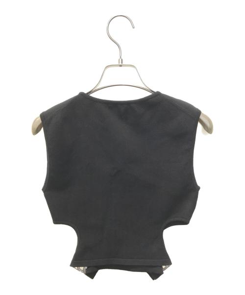 DOLCE & GABBANA（ドルチェ＆ガッバーナ）DOLCE & GABBANA (ドルチェ＆ガッバーナ) cut-out Tank Top　FX325Z/JAII3 ブラック サイズ:42の古着・服飾アイテム