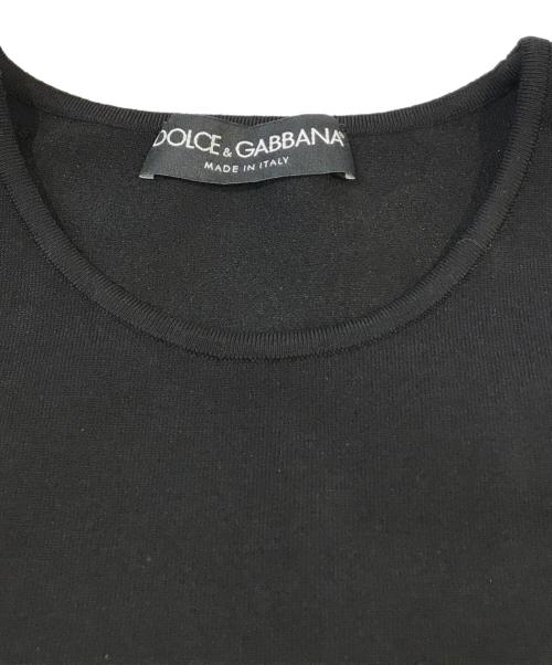 DOLCE & GABBANA（ドルチェ＆ガッバーナ）DOLCE & GABBANA (ドルチェ＆ガッバーナ) cut-out Tank Top　FX325Z/JAII3 ブラック サイズ:42の古着・服飾アイテム