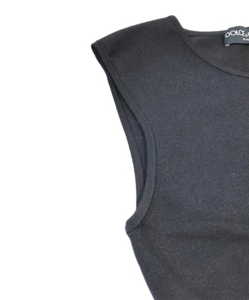 DOLCE & GABBANA（ドルチェ＆ガッバーナ）DOLCE & GABBANA (ドルチェ＆ガッバーナ) cut-out Tank Top　FX325Z/JAII3 ブラック サイズ:42の古着・服飾アイテム