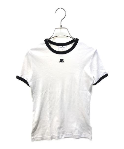 courreges（クレージュ）courreges (クレージュ) Tシャツ　41-158-13-021918 ホワイト サイズ:Sの古着・服飾アイテム
