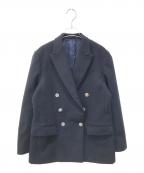 BACCAバッカ）の古着「ダブルクロスヘビーメルトン ダブルジャケット　35-07-24-07701」｜ネイビー